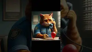 The kitten called the police to find her mother in paradis.#kitten #cute #love #shorts #motivation