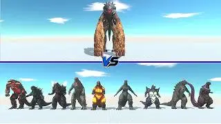 MUTO Prime vs All Godzilla - Animal Revolt Battle Simulator | ARBS