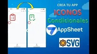 Menu con Iconos SVG Dinamicos, en AppSheet.
