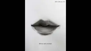 Realistic lips 👄 Charcoal drawing tips 🔥😍 #ytshorts #drawingtips #charcoal #trending #youtube