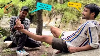 The Best Indian Massage By RAVI : Leg, Foot and Thigh Massage In Kasol | ASMR *SUBTITLES*