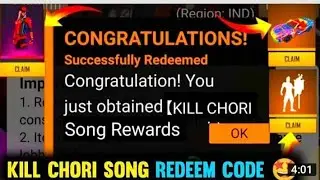 free fire new event! kiil chori song milestone redeem code Diwali song redeem code? kab milega