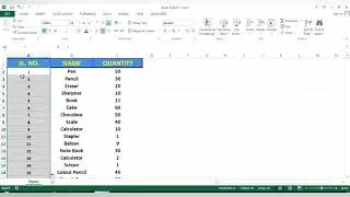 AutoFill feature in Excel | How to Fill Serial Number in Table | Explained in Hindi