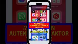 Cara Menonaktifkan Autentikasi 2 Faktor Twitter X #shorts #x #twitter #a2f #autentikasiduafaktor