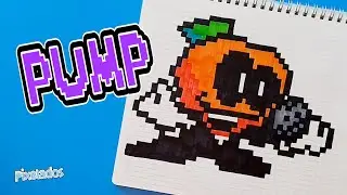HOW TO DRAW PUMP FNF PIXEL ART - PIXELADOS
