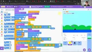Создаю geometry dash в scratch.2 часть