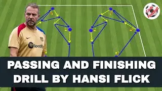 Passing and finishing drill by Hansi Flick!