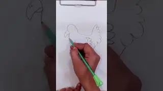#shorts  how to draw hen  draw hen  hen