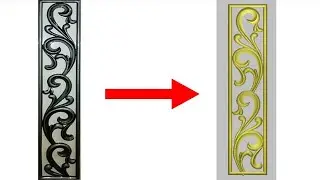 تصميم عود ثرى دى على الارت كام - design reliefs in artcam