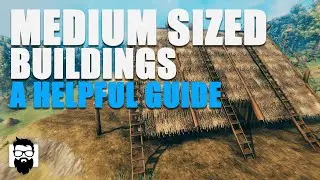 Valheim - HOW TO BUILD MEDIUM SIZED BUILDINGS - A HELPFUL GUIDE - NEW PLAYER TUTORIAL