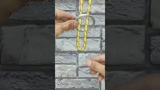 Обязательно запомни эту хитрость! Как можно легко закрепить кольцо на веревке? 