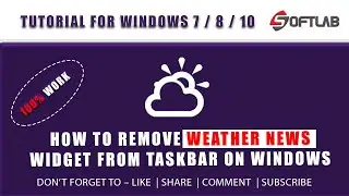 How to Remove Weather News Widget from Taskbar on Windows 10