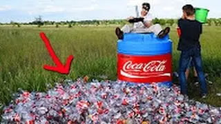 1000 ЛИТРОВ КОКА КОЛА   МЕНТОС   1000 liters of Coca Cola   Mentos
