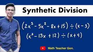 Synthetic Division - Dividing Polynomials