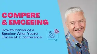 How to introduce a speaker when you're emcee at a conference