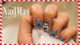 Olaf from Frozen Nails ● NailMas Day #10
