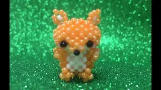 Мастер-класс на амигуруми белочку из бисера 3 часть