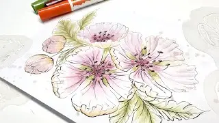 SKETCH Stencils in grillig roze boeketje, zo doe je dat