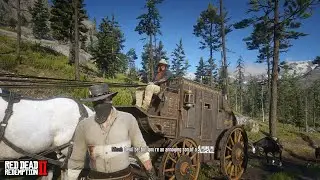 If You Don't Get On The Stagecoach With Micah In "An American Pastoral Scene" - All Reactions | RDR2