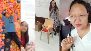 Asoka challenge sa birthday ni Mia😅😅Happy 9th birthday Mia! Love you baby😘😘