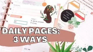 3 FUN WAYS TO USE DAILY PAGES | HAPPY PLANNER CLASSIC  DAILY PAGES