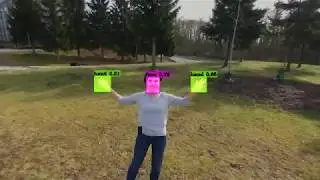 Yolov3+Resnet Hands and Face detection