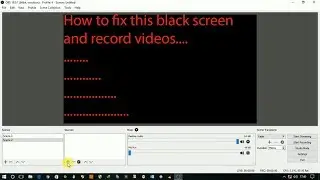 How to remove black screen in OBS studio(Easy method)