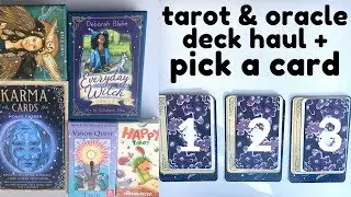 Tarot & Oracle Haul + PICK A CARD What positive changes are coming your way?