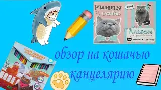 😽обзор на кошачью канцелярию😊/ канцелярия / Суперcat/ 😊😽😻🤗🥰🌷💐