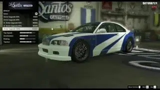 GTA 5 nfs most wanted car fully tune and top speed