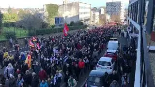 Demonstration in Vannes against pension reform#Greve31janvier