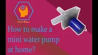 How to make a mini water pump at home