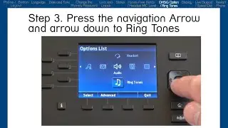 Mitel 6867i Phone: How to Select a Ring Tone