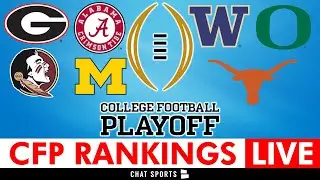 College Football Playoff Top 25 Rankings 2023 LIVE