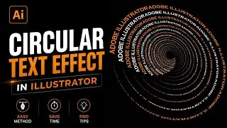 Create a Stunning Circular Text Effect in Adobe Illustrator | Step-by-Step Tutorial