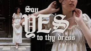 reader, i made it from curtains (regency wedding dress) | Ep.1 Say yes to thy dress