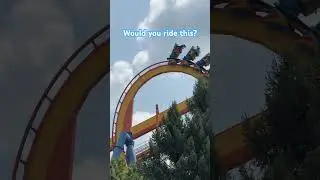 Would You Ride This Crazy Inverted Coaster?? #shorts