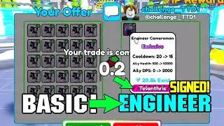 I GOT TELANTHRIC signed ENGINEER CAMERAMAN (Toilet Tower Defense)