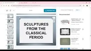 ART 9 FIRST QUARTER Sculptures from the past