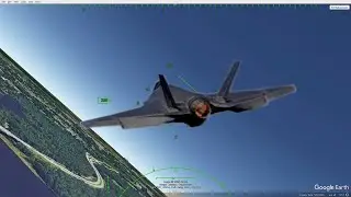 Google Earth Pro flight simulator 2025   Jacksonville - Pope AAF