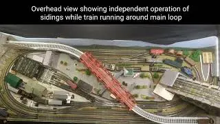 Updated overhead view of 2' x 6' model railway layout
