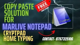 Image to Marlive Notepad / Cryptpad / Home typing - Image to text typing job [Free demo]