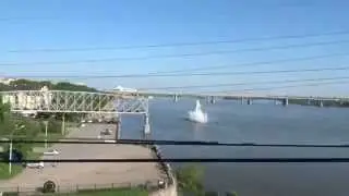 Железнодорожный мост через Обь в Новосибирске. Трансиб.