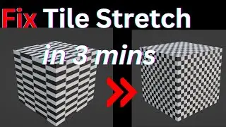 Fix Tile Stretch UVs in 3 mins in blender | itzyourwiz