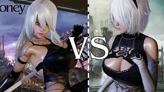 【MMD】 【Fight】 2B VS A2   