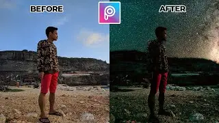 Cara Edit Background Langit ( Sky Replacement ) , Mudah Banget !!! || PICSART TUTORIAL
