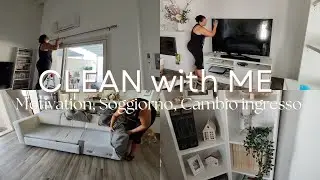 CLEAN WHIT ME ✨ Puliamo il soggiorno ✨Nuovo ingresso