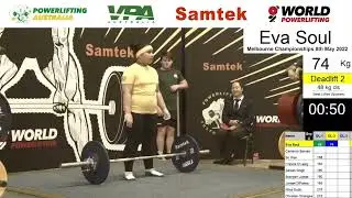 Eva-Soul pulls 74kgs with ease💪🔥