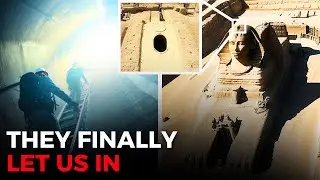 Egyptologists have finally unlocked the steel hatch at Egypts ancient Sphinx !