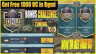 😱 OMG !! BONUS CHALLENGE IS HERE || HOW TO PLAY & REDEEM UC FROM BONUS CHALLENGE - RULES & TIME BGMI